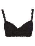 Balenciaga Tweed Tank Top — Black