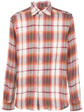 Barena Plaid Cotton Blend Shirt — Pink