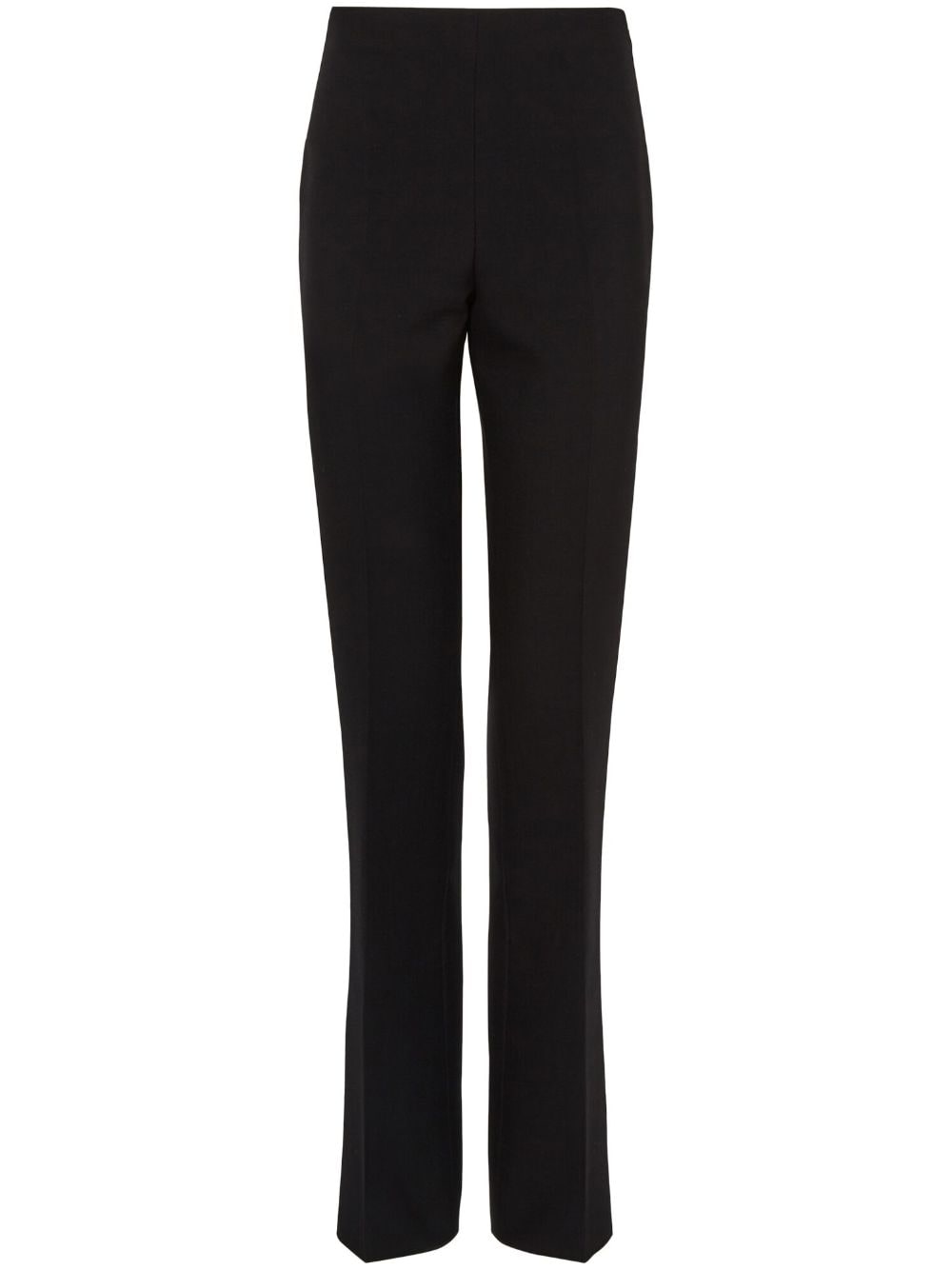 Ferragamo Virgin Wool Trousers — Black
