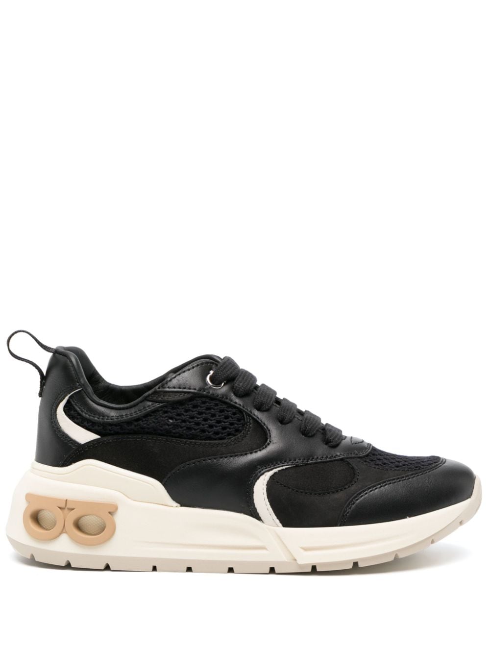 Ferragamo Gancini Sneaker — Black