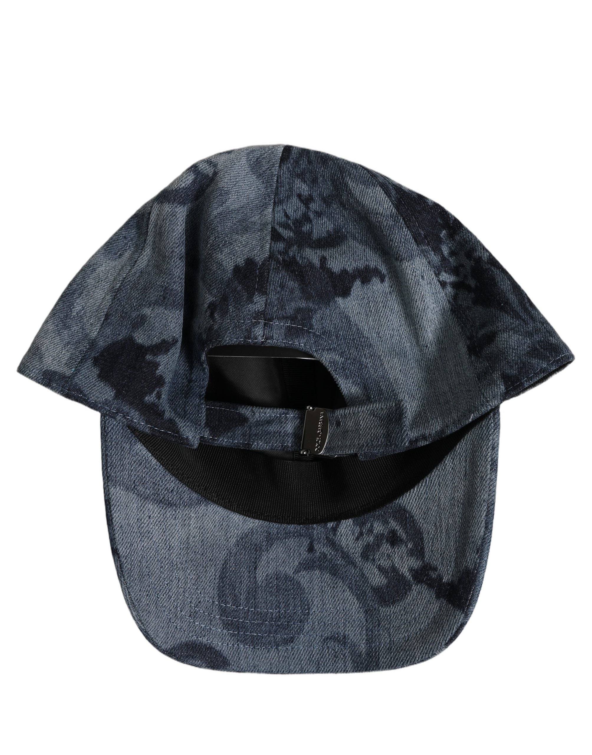 Dolce & Gabbana HAT10054 Logo-Embroidered Cotton Baseball Cap — Blue