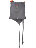 Ottolinger Asymmetric-Hem Zip-Up Skirt — Grey