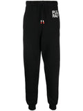 Peuterey Logo-Print Cotton Joggers — Black