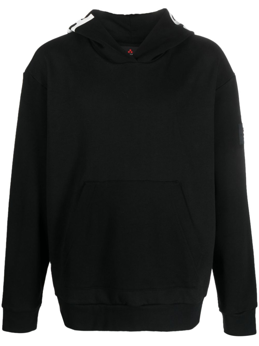 Peuterey Logo-Print Cotton Hoodie — Black