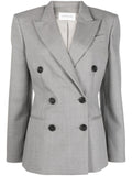 Armarium Double-Breasted Virgin Wool Blazer — Grey