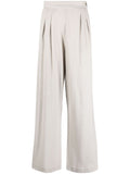 Fabiana Filippi Pleated Wool Trousers — Beige