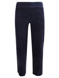 Avenue Montaigne Corduroy Cropped Trousers — Navy