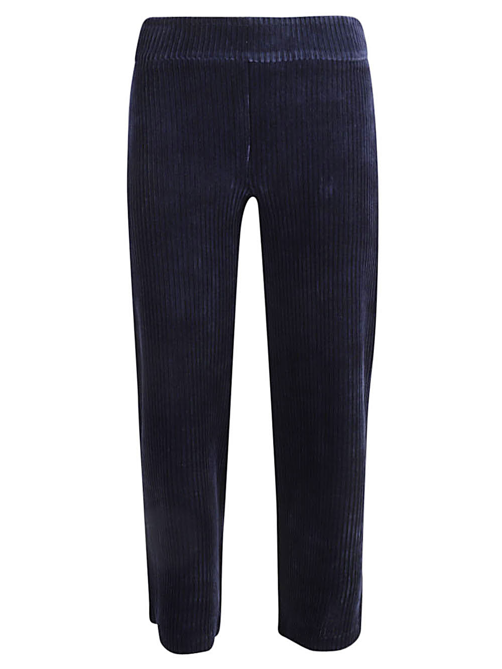 Avenue Montaigne Corduroy Cropped Trousers — Navy