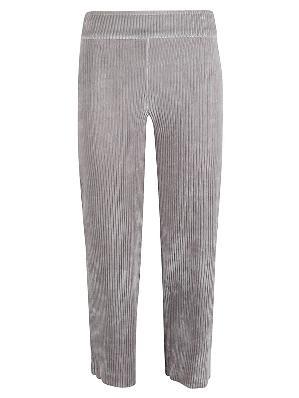 Avenue Montaigne Corduroy Cropped Trousers — Gray