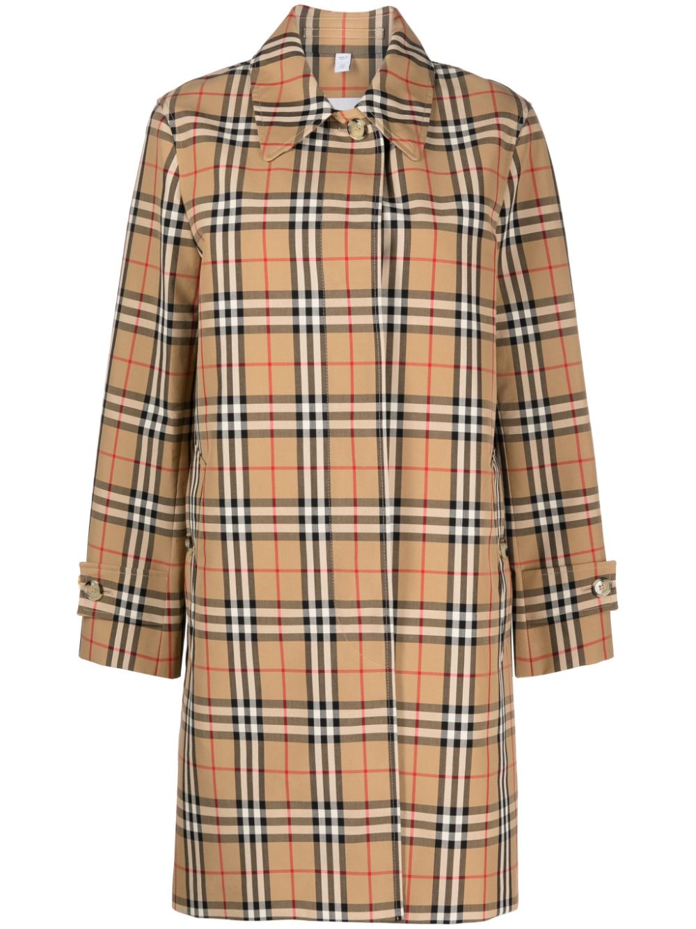 Burberry Burberry Check Coat — Beige