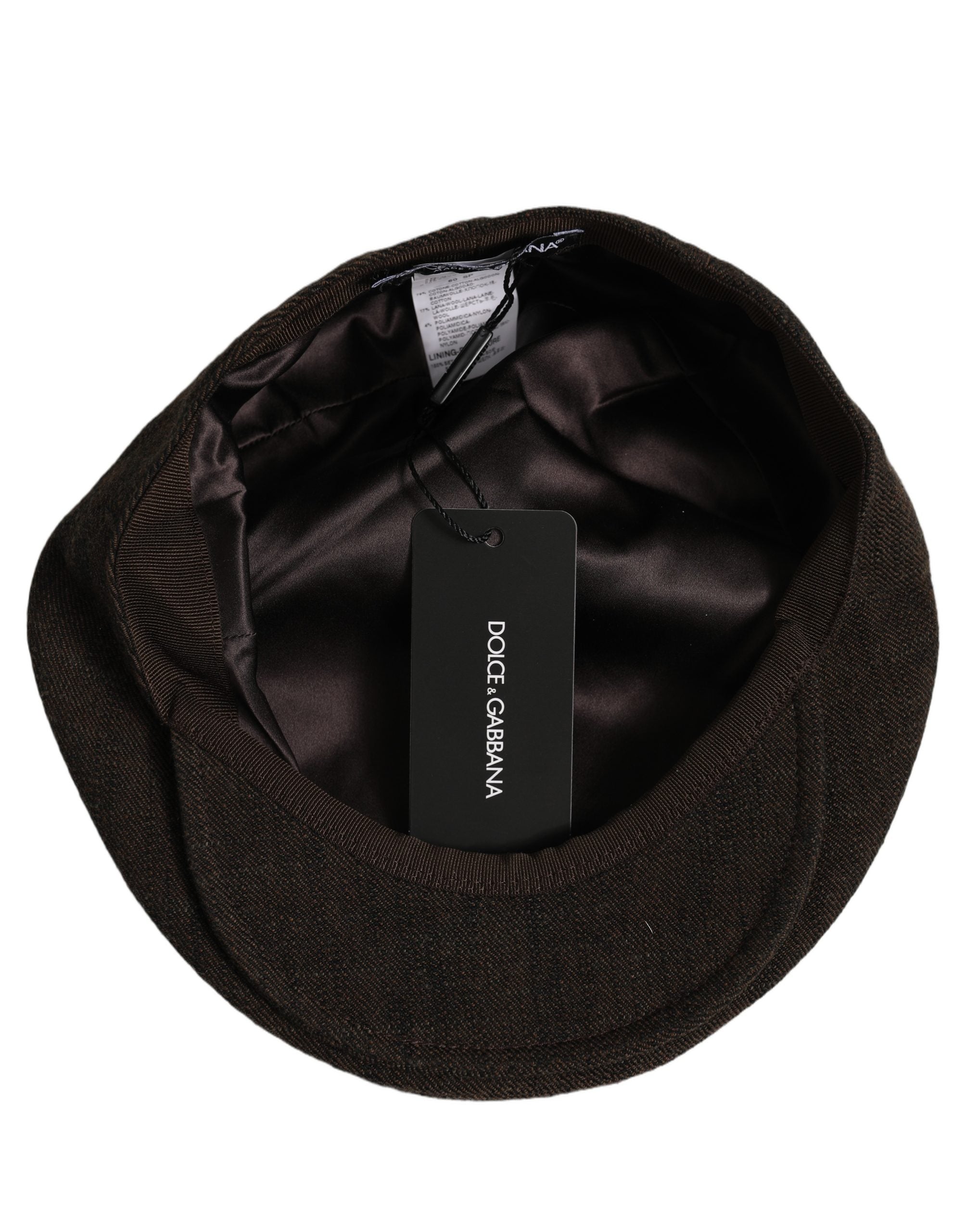 Dolce & Gabbana HAT10073 Flat Cap — Brown