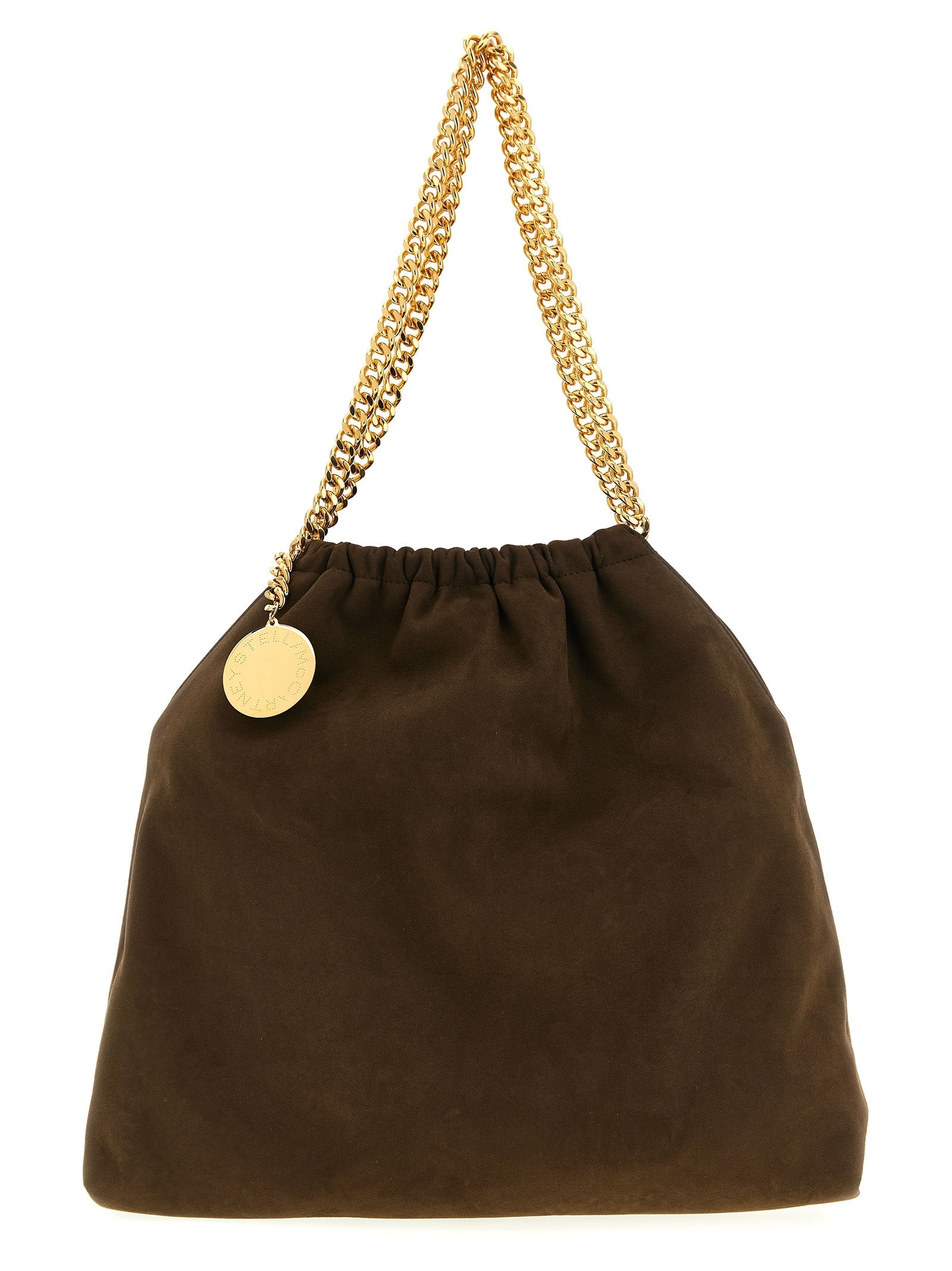 Stella McCartney Falabella Drawstring Shoulder Bag — Brown