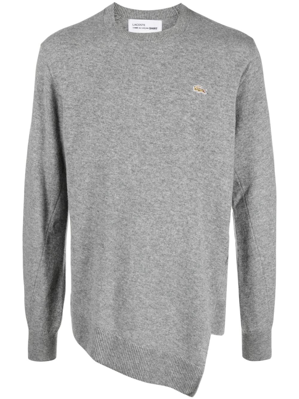 Comme Des Garcons Asymmetric Wool Sweater — Grey