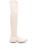 MM6 X Salomon Over-The-Knee Stretch Boot — Cream