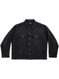 Balenciaga Deconstructed Denim Jacket — Black
