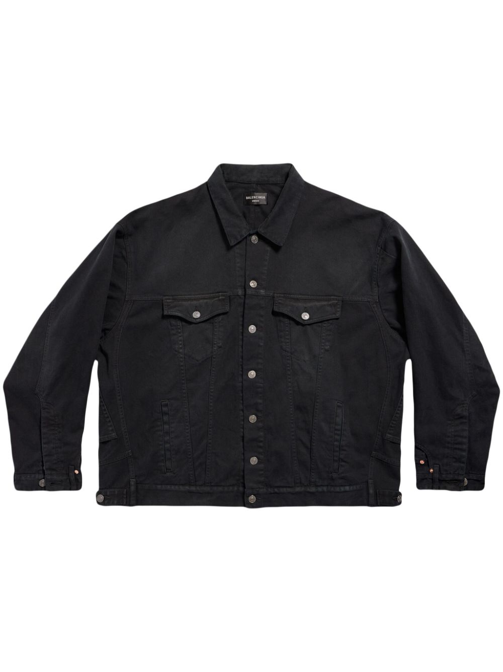 Balenciaga Deconstructed Denim Jacket — Black