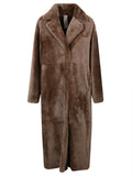 Furling By Giani Velvet Coat — Taupe