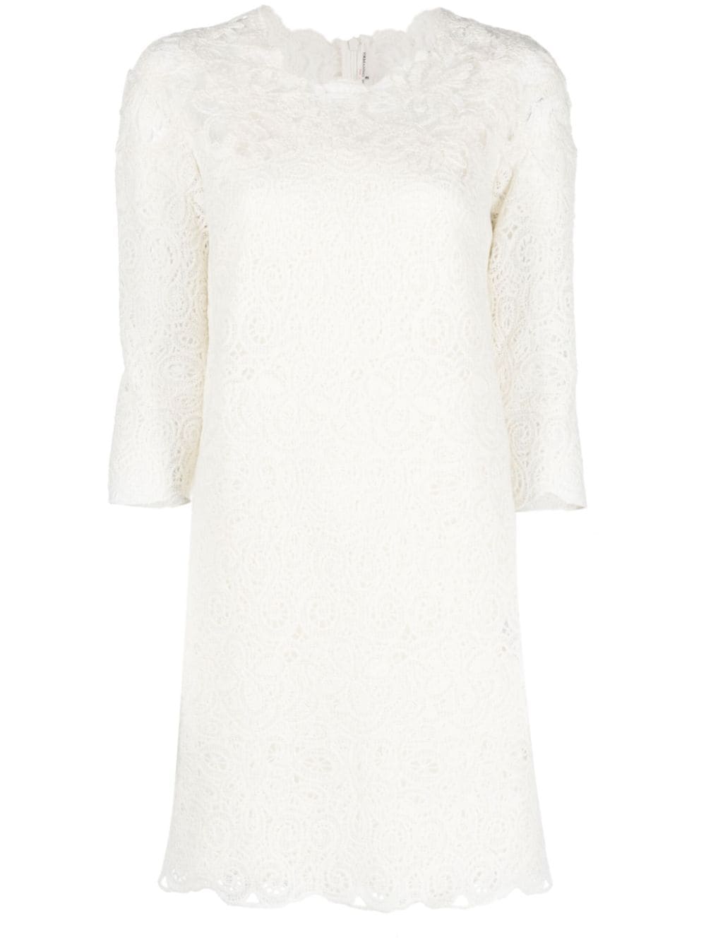 Ermanno Scervino Guipure Lace Dress — White
