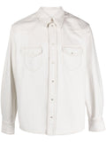 Bally Cotton Denim Shirt — Ivory