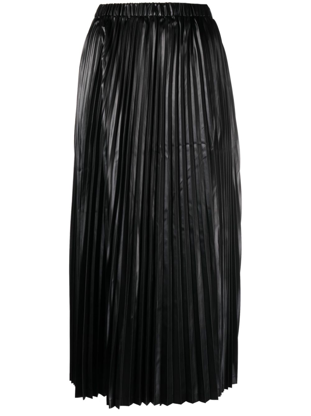 Junya Watanabe Pleated Cotton Skirt — Black