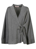 Circus Hotel Viscose Wrap Kimono — Gray