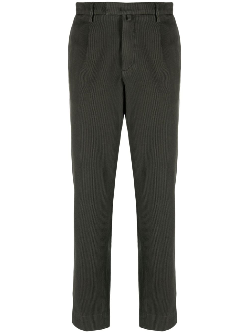 BRIGLIA 1949 Stretch-Cotton Corduroy Trousers — Olive