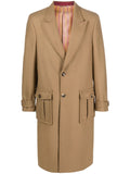 Etro Wool-Blend Coat — Beige