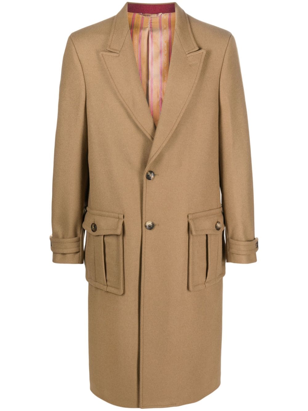 Etro Wool-Blend Coat — Beige