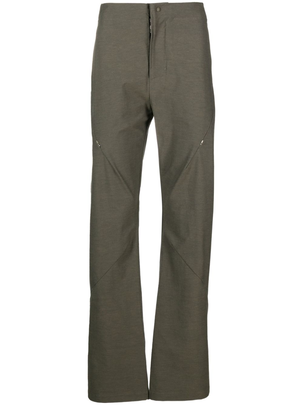 Post Archive Faction Stretch-Design Technical Trousers — Olive Green