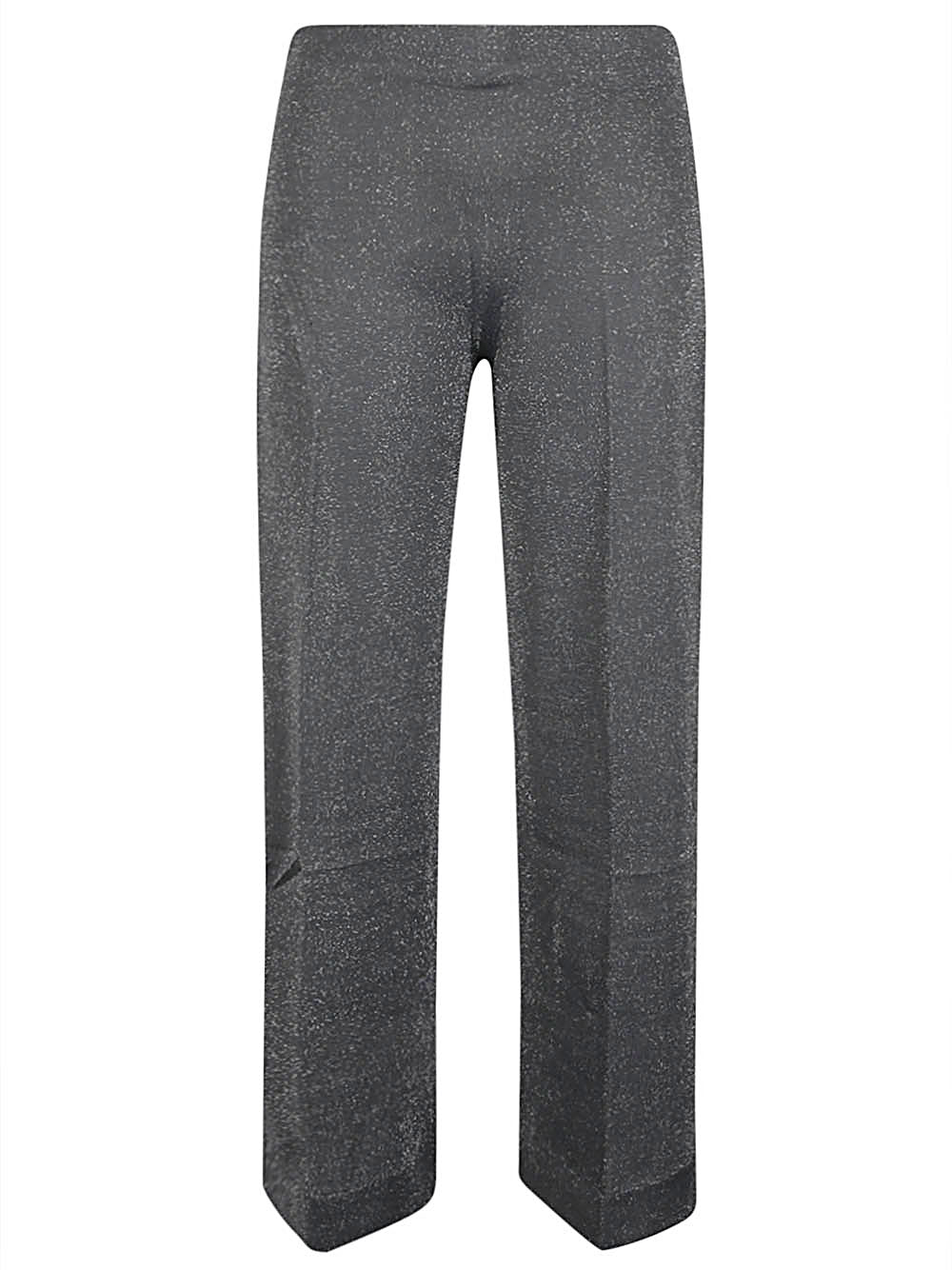 Circus Hotel Wide-Leg Viscose Trousers — Grey