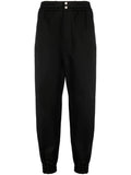 Alexander McQueen Tapered-Leg Cotton Joggers — Black