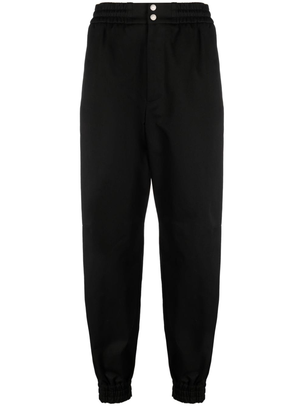 Alexander McQueen Tapered-Leg Cotton Joggers — Black