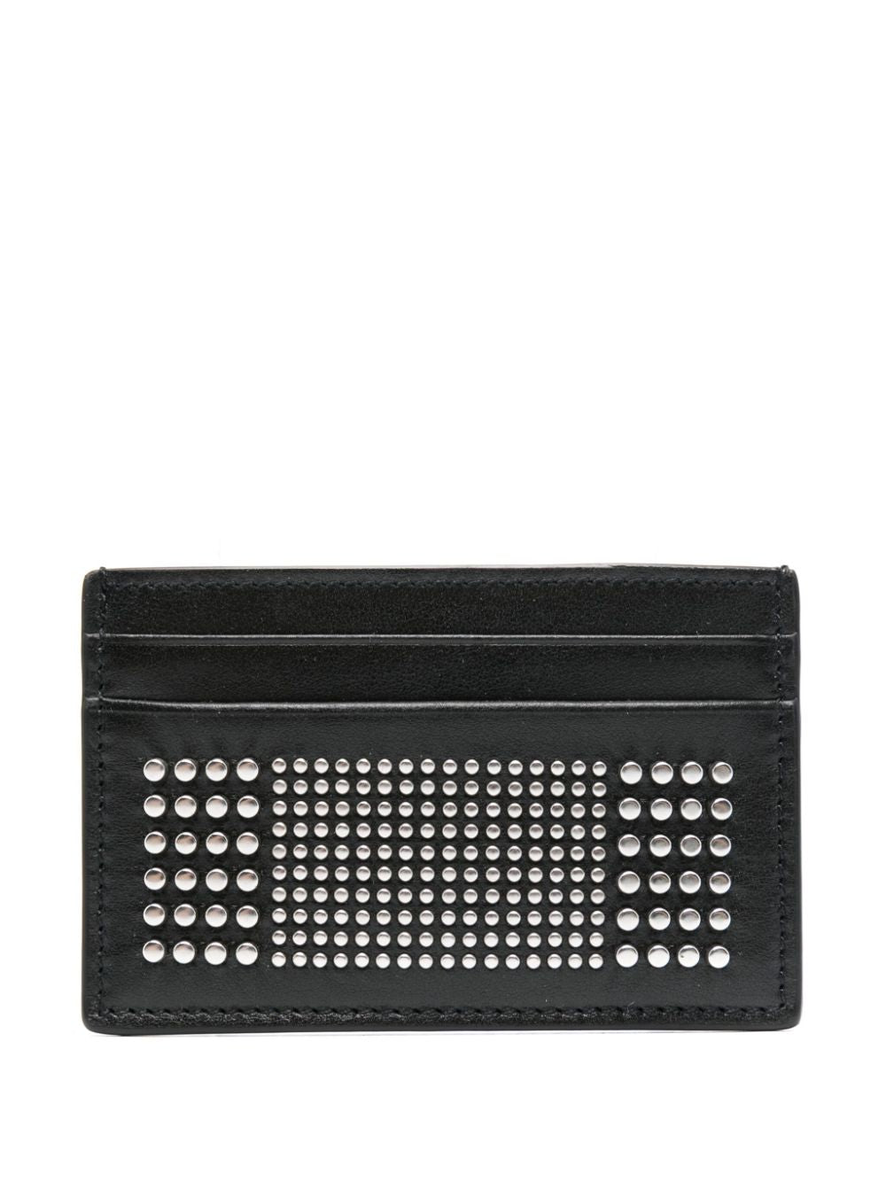 Alexander McQueen Studded Leather Card Case — Black