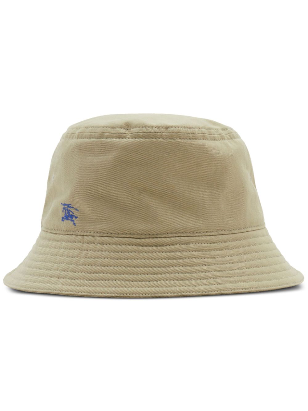Burberry Embroidered EKD Logo Bucket Hat — Beige