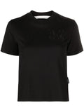 Palm Angels Logo-Embroidered Cotton T-shirt — Black