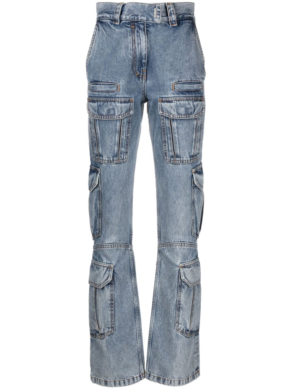 Givenchy Cargo Denim Jeans — Light Blue