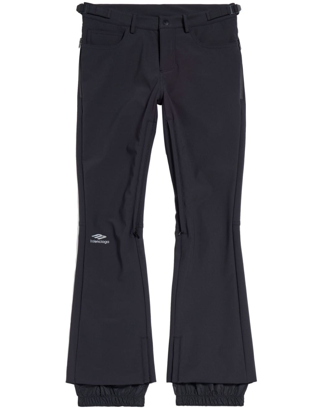 Balenciaga Flared Stretch Ski Ski Pants — Black