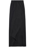 Balenciaga Tailored Floor-Length Skirt — Black