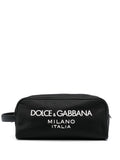 Dolce & Gabbana Logo-Print Nylon Wash Bag — Black