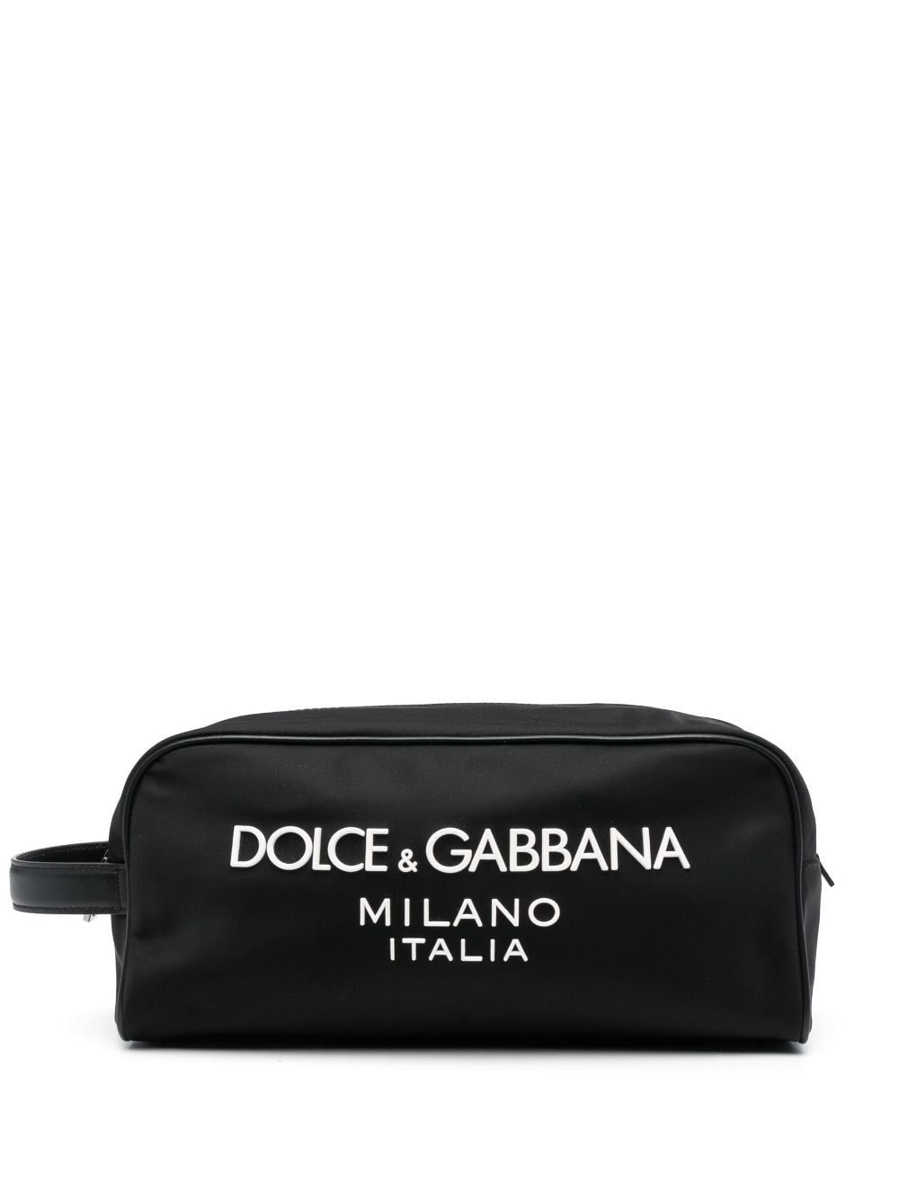 Dolce & Gabbana Logo-Print Nylon Wash Bag — Black