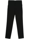Ami Paris Virgin Wool Crepe Trousers — Black