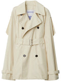 Burberry Silk Trench Coat — Beige