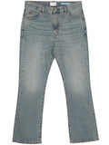Haikure Light-Wash Straight-Leg Denim Jeans — Light Blue