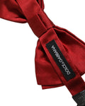 Dolce & Gabbana Silk Adjustable Bow Tie — Red