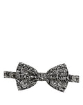 Dolce & Gabbana Paisley Silk Bow Tie — Black