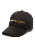 Alexander McQueen Logo-Embroidered Baseball Cap — Black