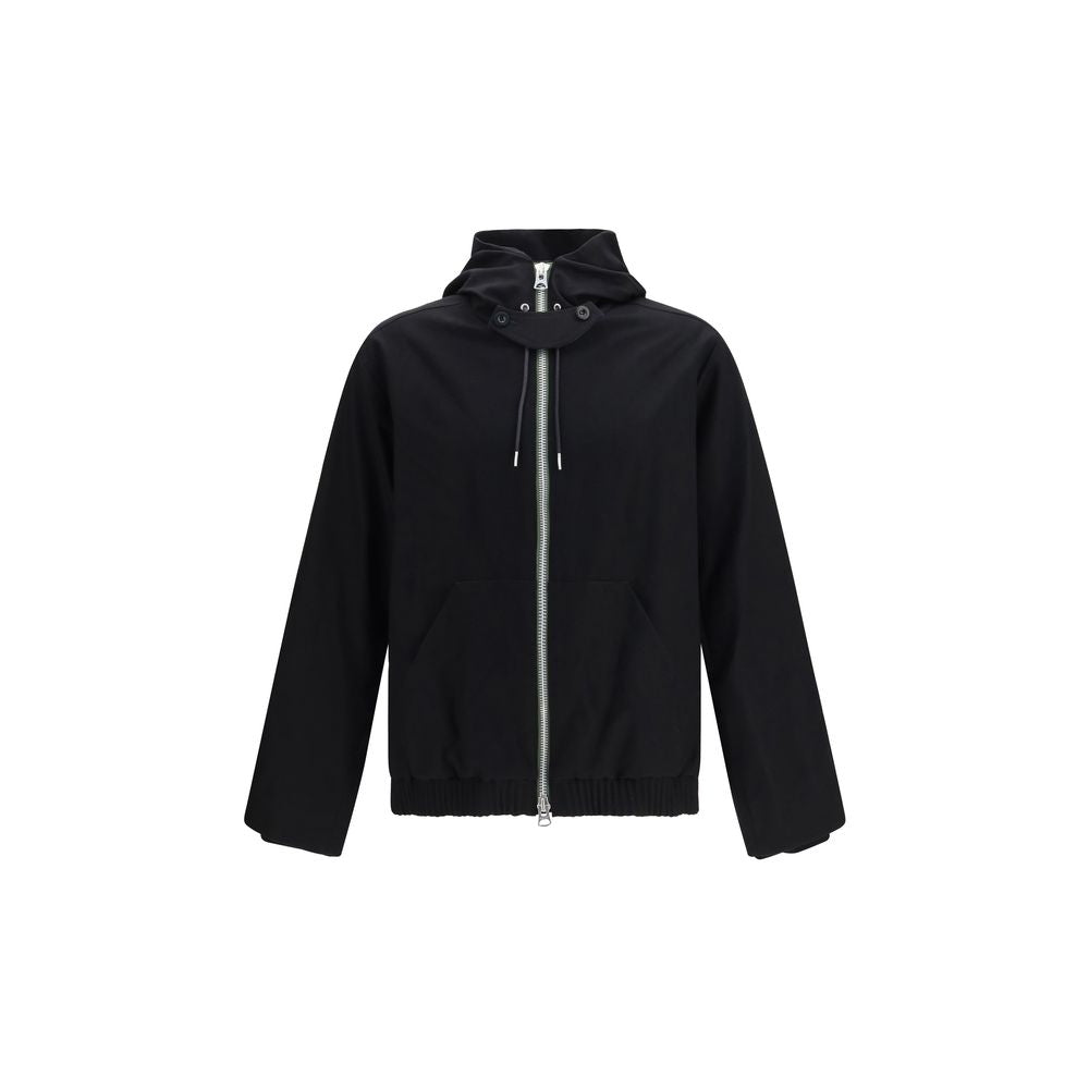 Sacai Merino Wool Hooded Jacket — Black