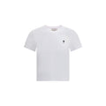 AMI Paris Embroidered Logo T-Shirt — White
