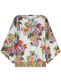 Etro Floral Print Blouse — Cream