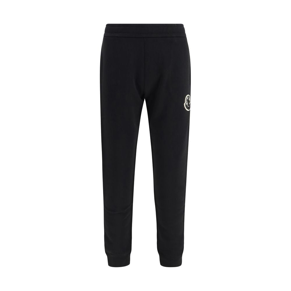 Moncler Cotton Tapered Joggers — Black
